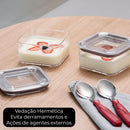 Pote Hermético 580ml Cristal Coza