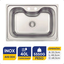Cuba Sobrepor Inox Morgana 60 Fx 69x49 Tramontina