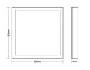 Painel Led Quadrado Sobrepor 18w 4000K Taschibra