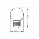Lampada Incandescente Bolinha Amarela 15w 220v