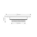 Painel Led 12w Redondo Embutir 3000k Taschibra