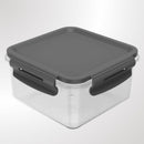 Pote Click Quadrado 800ml Chumbo OU