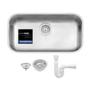 Cuba Inox Lavínia 56x34cm 3.1/2' Com Válvula Tramontina