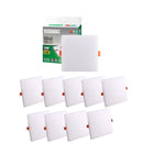 Kit 10 Painéis Led 24W Sobrepor 3000K Borda Infinita Taschibra
