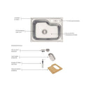 Cuba Morgana Compact 48 Fx Undermount Aço Inox Tramontina
