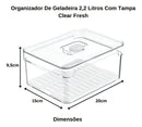 Organizador Clear Fresh 2,2l Natural OU