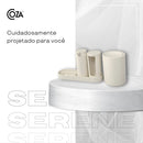 Lixeira para Bancada 1L Bege Serene Coza