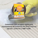 Cimentcola AC1 Interno Cinza 5kg Quartzolit
