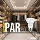 Kit 10 Lâmpadas Par 20 7W Bivolt E27 2700K Taschibra