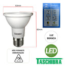 Kit 10 Lâmpadas Par 20 7W Bivolt E27 6500K Taschibra