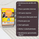 Cimentcola AC1 Interno Cinza 5kg Quartzolit