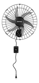 Ventilador Oscilante de Parede Monta Fácil 6 Pás 50cm Preto 127V – Ventisol