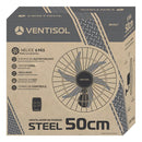 Ventilador Oscilante de Parede Monta Fácil 6 Pás 50cm Preto 127V – Ventisol