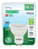 Kit 10 Lâmpadas Dicroicas TDL 50 7W 6500K GU10 Taschibra