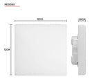 Kit 10 Painéis Led 17W Quadrado 4000K Borda Infinita Taschibra