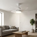 Ventilador Teto Tornado Led 4 Pás LQ 220V Branco Ventidelta