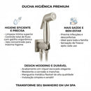 Gatilho para Ducha Higiênica Luxo com Suporte Escovado Censi