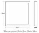 Painel Led 17w Quadrado 4000k Borda Infinita Taschibra