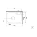Cuba Morgana Compact 48 Fx Undermount Aço Inox Tramontina