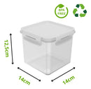 Pote Click Quadrado 1500ml Branco OU