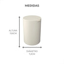 Lixeira Com Tampa 5L Cinza Claro Serene Coza
