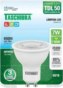 Lampada Dicroica Tdl 50 7w 6000k Gu10 Taschibra