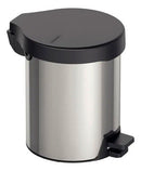 Lixeira Inox C/ Pedal 5l Tampa Preta Tramontina