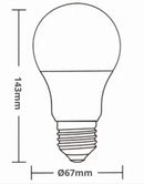 Lâmpada Led Bulbo Tkl 90 15W 3000k Taschibra